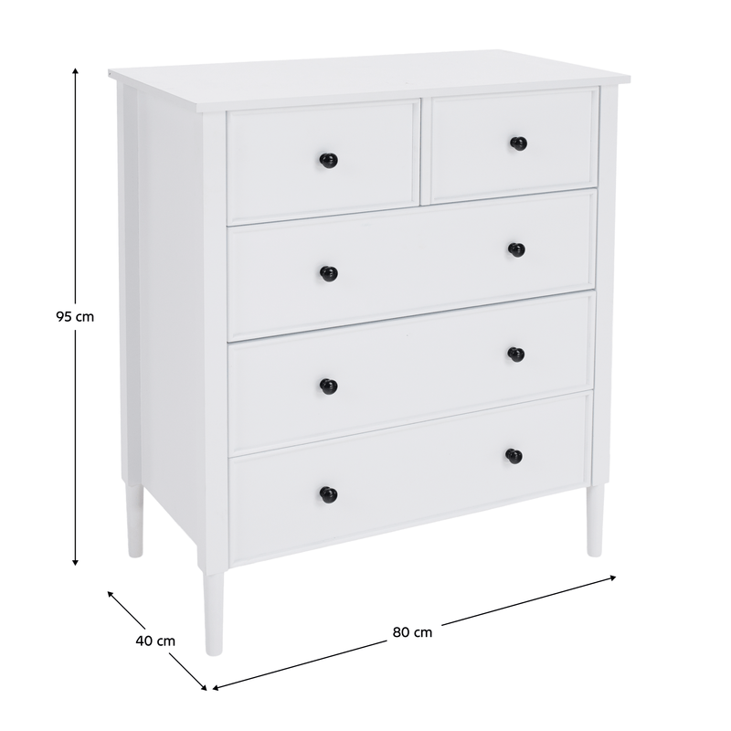 Casa si Gradina - Mobilier - Comode si corpuri - Comode - Comoda, alb/negru, TEANA - Infinity.ro