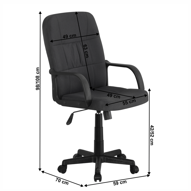 Casa si Gradina - Mobilier - Scaune si fotolii - Fotolii - Fotoliu de birou, negru, KERET - Infinity.ro