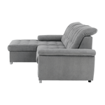 Casa si Gradina - Mobilier - Canapele si coltare - Coltare - Coltar, mustar tesatura, gri, stanga, EVANGELIN - Infinity.ro