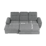 Casa si Gradina - Mobilier - Canapele si coltare - Coltare - Coltar, mustar tesatura, gri, stanga, EVANGELIN - Infinity.ro