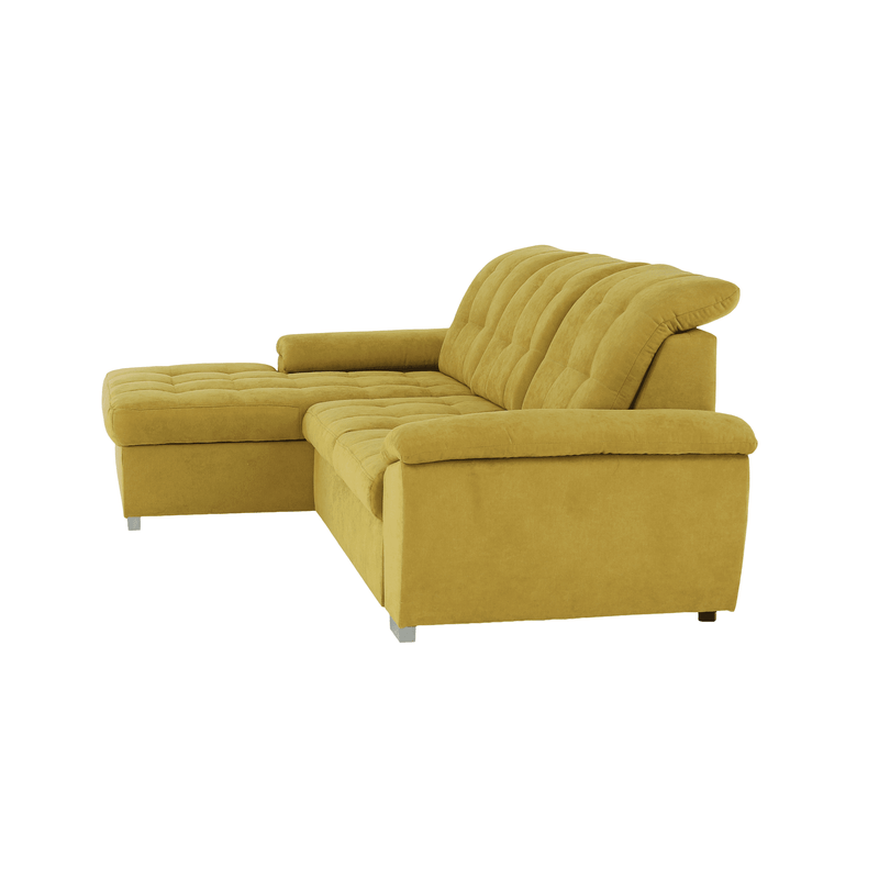 Casa si Gradina - Mobilier - Canapele si coltare - Coltare - Coltar, mustar tesatura, de stanga, EVANGELIN - Infinity.ro