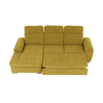 Casa si Gradina - Mobilier - Canapele si coltare - Coltare - Coltar, mustar tesatura, de stanga, EVANGELIN - Infinity.ro