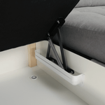 Casa si Gradina - Mobilier - Canapele si coltare - Coltare - Coltar, mustar tesatura, gri, stanga, EVANGELIN - Infinity.ro