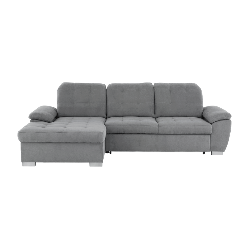 Casa si Gradina - Mobilier - Canapele si coltare - Coltare - Coltar, mustar tesatura, gri, stanga, EVANGELIN - Infinity.ro