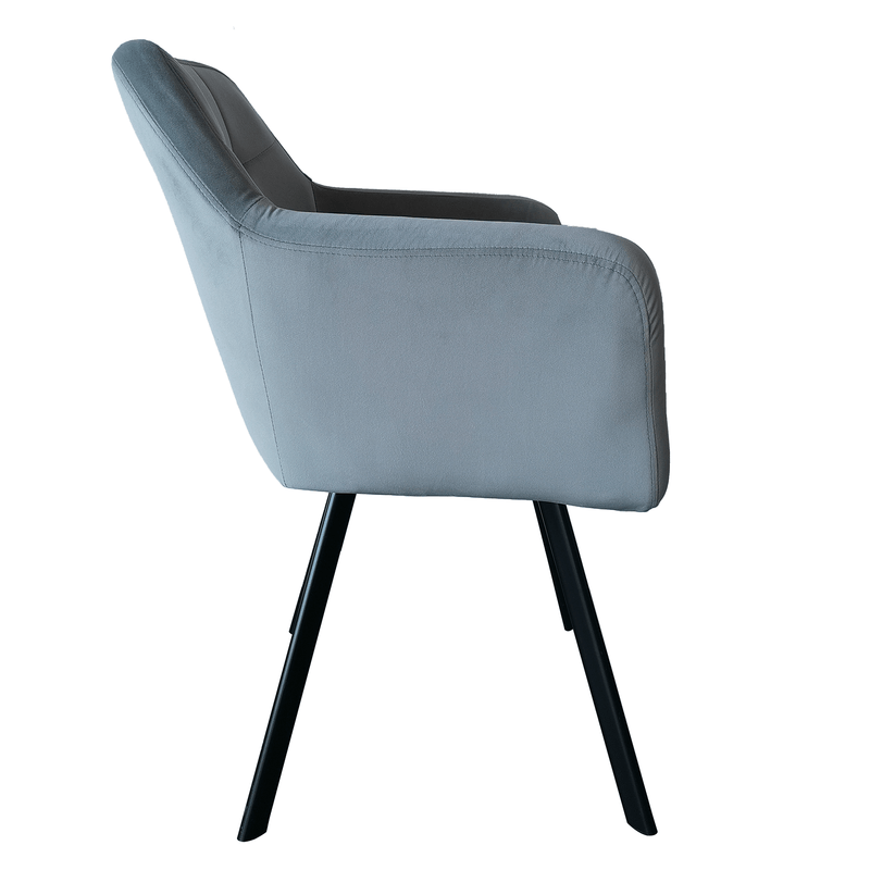 Casa si Gradina - Mobilier - Scaune si fotolii - Fotolii - Fotoliu, material de catifea gri/negru, ZERON NEW - Infinity.ro