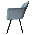 Casa si Gradina - Mobilier - Scaune si fotolii - Fotolii - Fotoliu, material de catifea gri/negru, ZERON NEW - Infinity.ro