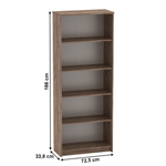 Casa si Gradina - Mobilier - Biblioteci si rafturi - Biblioteci - Biblioraft birou, kraft dunkel/alb, JOHAN 2 NEW 04 - Infinity.ro