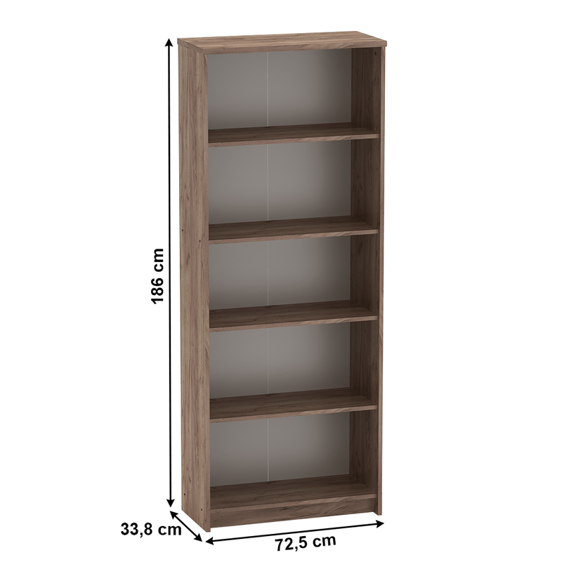 Casa si Gradina - Mobilier - Biblioteci si rafturi - Biblioteci - Biblioraft birou, kraft dunkel/alb, JOHAN 2 NEW 04 - Infinity.ro