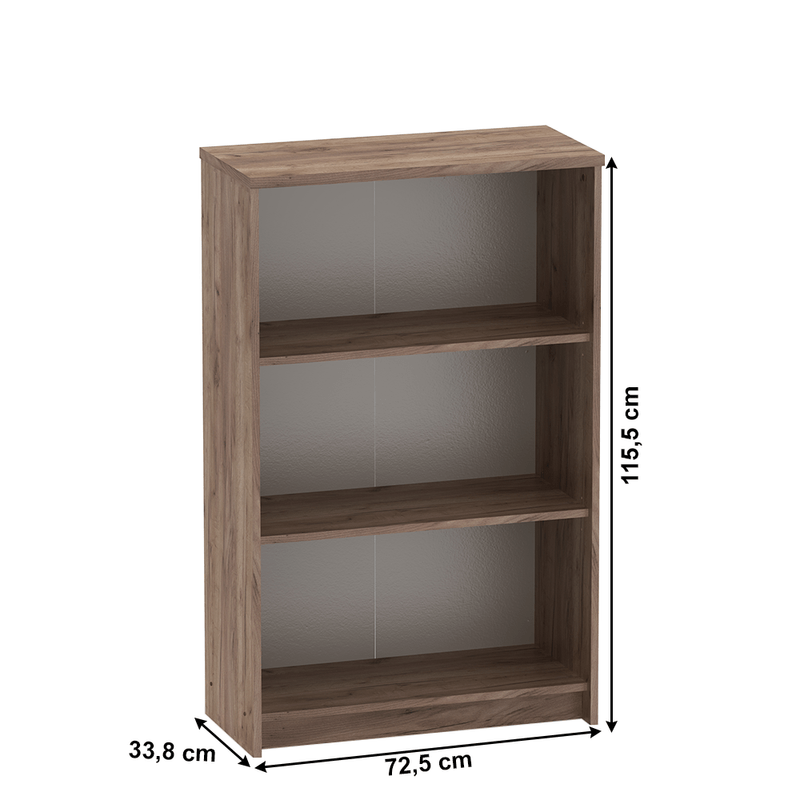 Casa si Gradina - Mobilier - Biblioteci si rafturi - Biblioteci - Biblioraft birou, kraft dunkel/alb, JOHAN 2 NEW 03 - Infinity.ro