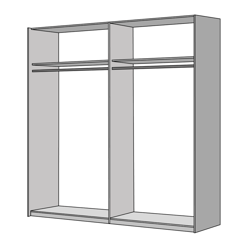 Casa si Gradina - Mobilier - Seturi de mobilier - Seturi dormitor - Set dormitor (pat 180x200 cm), stejar wotan/ alb, GABRIELA NEW - Infinity.ro