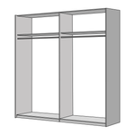 Casa si Gradina - Mobilier - Seturi de mobilier - Seturi dormitor - Set dormitor (pat 160x200 cm), stejar wotan/alb, GABRIELA NEW - Infinity.ro