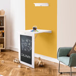 Casa si Gradina - Mobilier - Mese si birouri - Mese living - Masa plianta, de perete cu tabla de creta, alba, ZALMAN - Infinity.ro