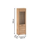 Casa si Gradina - Mobilier - Dulapuri si sifoniere - Dulapuri - Vitrina, stejar apalache, PUSAN A - Infinity.ro