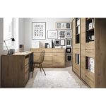 Casa si Gradina - Mobilier - Mese si birouri - Birouri - Birou PC, universal (S/ D), stejar shetland, SHELDON TIP 80 - Infinity.ro