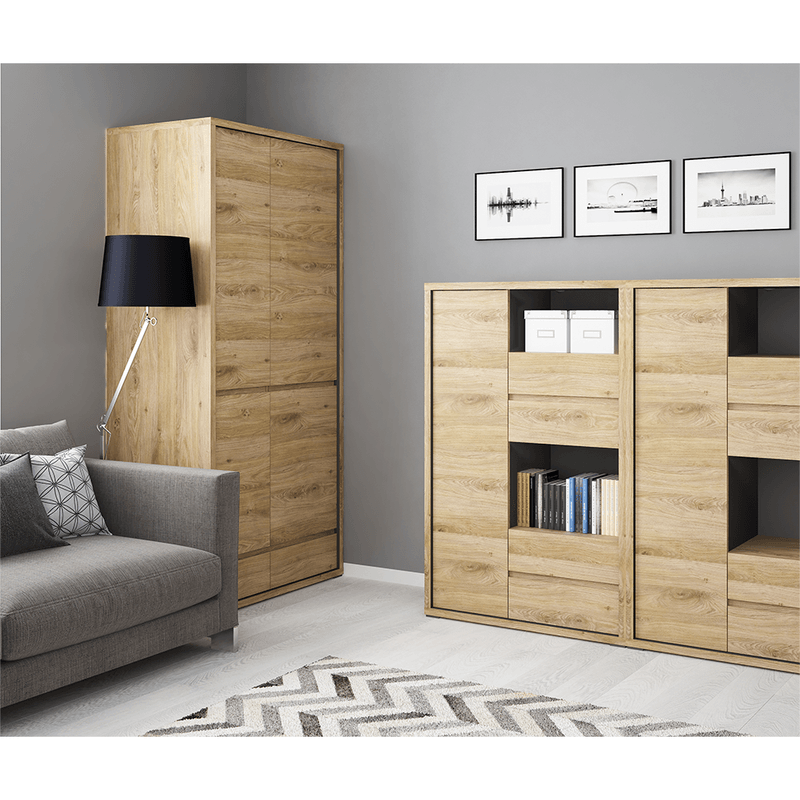 Casa si Gradina - Mobilier - Biblioteci si rafturi - Rafturi - Raft jos, stejar shetland, SHELDON TIP 31 - Infinity.ro