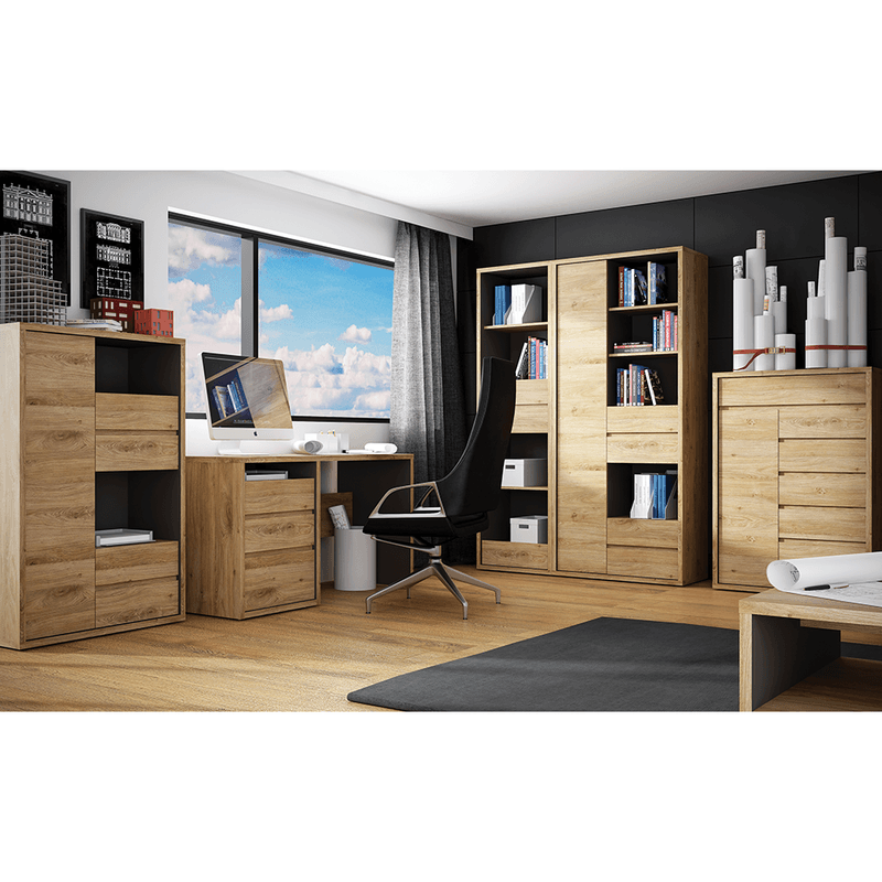 Casa si Gradina - Mobilier - Biblioteci si rafturi - Rafturi - Raft, stejar shetland, SHELDON TIP 12 - Infinity.ro