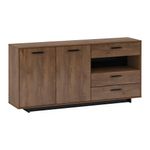 Casa si Gradina - Mobilier - Comode si corpuri - Comode - Comoda, stejar bolzano / negru, DELIS G - Infinity.ro