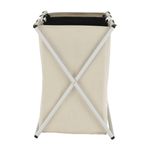 Casa si Gradina - Sanitare - Suporturi si accesorii baie - Accesorii baie - Cos de rufe din panza, gri-bej, LAUNDRY NEW TYP 3 - Infinity.ro