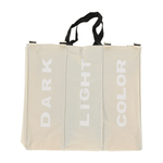 Casa si Gradina - Sanitare - Suporturi si accesorii baie - Accesorii baie - Cos de rufe din panza, gri-bej, LAUNDRY NEW TYP 3 - Infinity.ro