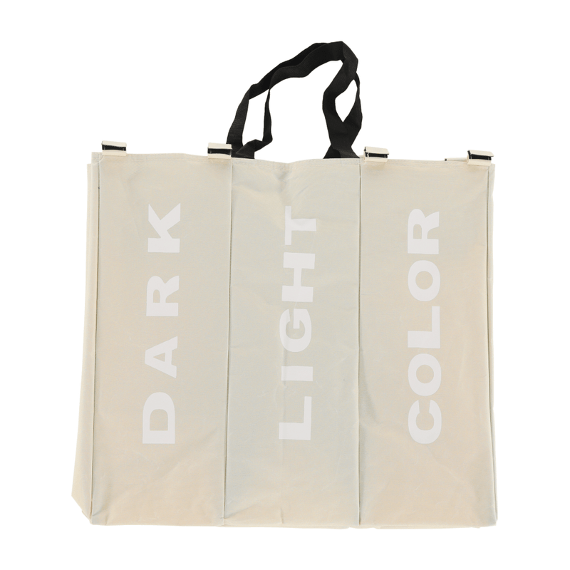 Casa si Gradina - Sanitare - Suporturi si accesorii baie - Accesorii baie - Cos de rufe din panza, gri-bej, LAUNDRY NEW TYP 3 - Infinity.ro