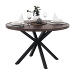 Casa si Gradina - Mobilier - Mese si birouri - Mese bucatarie si dining - Masa de sufragerie, stejar inchis / negru, diametru 120 cm, MEDOR - Infinity.ro
