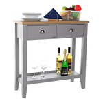 Casa si Gradina - Mobilier - Comode si corpuri - Console - Consola, nuc gri / deschis, JEREVAN - Infinity.ro