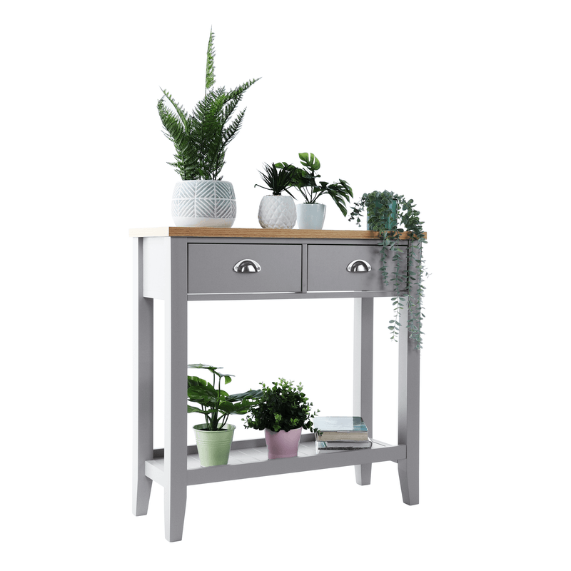 Casa si Gradina - Mobilier - Comode si corpuri - Console - Consola, nuc gri / deschis, JEREVAN - Infinity.ro