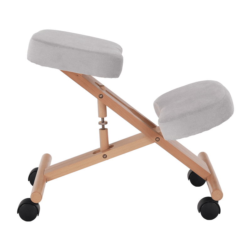 Casa si Gradina - Mobilier - Scaune si fotolii - Scaune - Scaun genunchi ergonomic, gri-maro Taupe / fag, FLONET - Infinity.ro