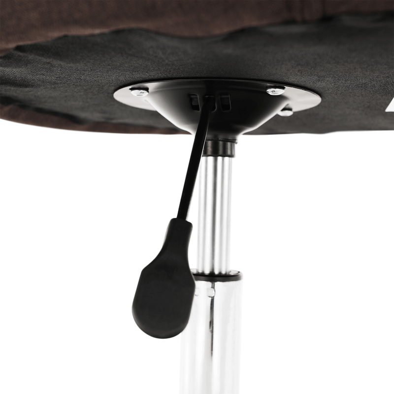 Casa si Gradina - Mobilier - Scaune si fotolii - Scaune - Scaun de birou, maro/crom, EDIZ - Infinity.ro