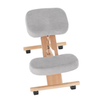 Casa si Gradina - Mobilier - Scaune si fotolii - Scaune - Scaun genunchi ergonomic, gri-maro Taupe / fag, FLONET - Infinity.ro