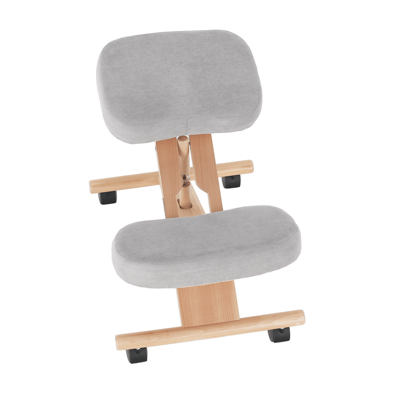 Casa si Gradina - Mobilier - Scaune si fotolii - Scaune - Scaun genunchi ergonomic, gri-maro Taupe / fag, FLONET - Infinity.ro