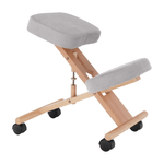 Casa si Gradina - Mobilier - Scaune si fotolii - Scaune - Scaun genunchi ergonomic, gri-maro Taupe / fag, FLONET - Infinity.ro