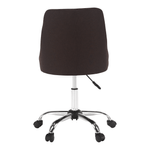 Casa si Gradina - Mobilier - Scaune si fotolii - Scaune - Scaun de birou, maro/crom, EDIZ - Infinity.ro