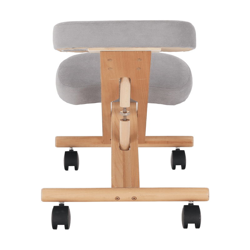 Casa si Gradina - Mobilier - Scaune si fotolii - Scaune - Scaun genunchi ergonomic, gri-maro Taupe / fag, FLONET - Infinity.ro