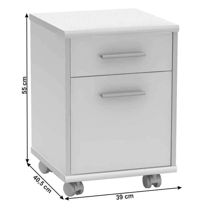 Casa si Gradina - Mobilier - Dulapuri si sifoniere - Dulapuri - Dulapior birou, alb, JOHAN 2 NEW 07 - Infinity.ro