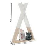 Casa si Gradina - Mobilier - Biblioteci si rafturi - Rafturi - Raft pentru copii, alb / natural, JOLI - Infinity.ro