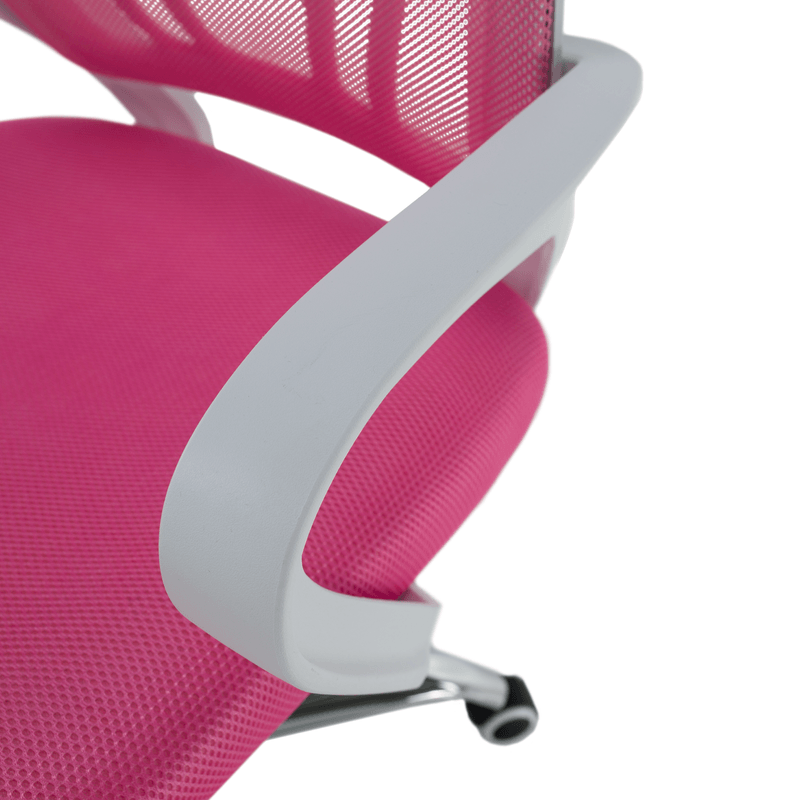 Casa si Gradina - Mobilier - Scaune si fotolii - Fotolii - Fotoliu de birou, roz/alb, SANAZ TYP 2 - Infinity.ro