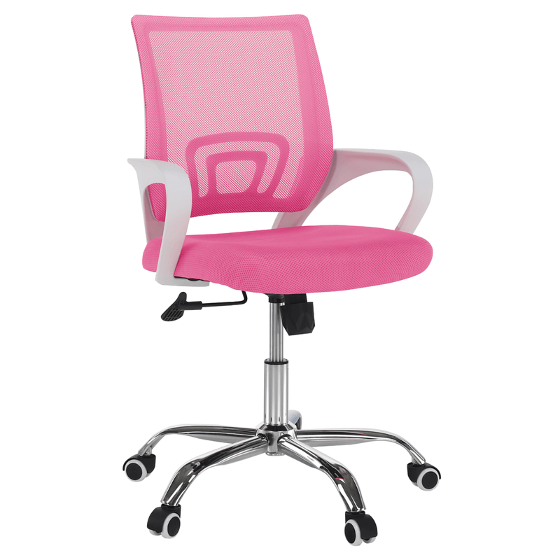 Casa si Gradina - Mobilier - Scaune si fotolii - Fotolii - Fotoliu de birou, roz/alb, SANAZ TYP 2 - Infinity.ro