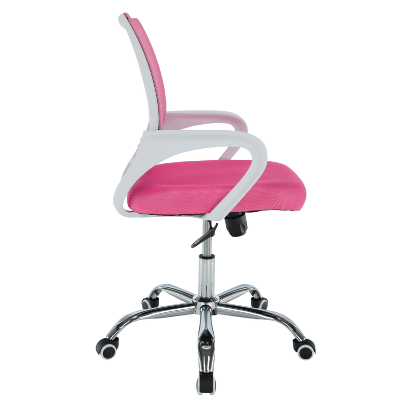 Casa si Gradina - Mobilier - Scaune si fotolii - Fotolii - Fotoliu de birou, roz/alb, SANAZ TYP 2 - Infinity.ro