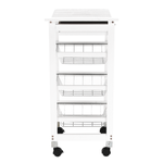 Casa si Gradina - Bucatarie si vesela - Ustensile bucatarie - Cosuri servire - Carucior de servire, alb, KORUS - Infinity.ro