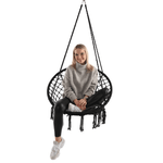 Casa si Gradina - Gradina si terasa - Mobilier exterior - Scaune si sezlonguri gradina - Scaun suspendabil, negru, AMADO 2 NEW - Infinity.ro