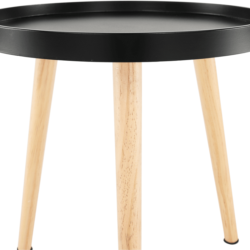 Casa si Gradina - Mobilier - Mese si birouri - Masute de cafea - Masuta auxiliara, negru/natural, SANSE TYP 2 - Infinity.ro