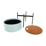 Casa si Gradina - Mobilier - Scaune si fotolii - Tabureti - Taburet cu spatiu de depozitare, neo menta/natural/negru, MOSAI - Infinity.ro