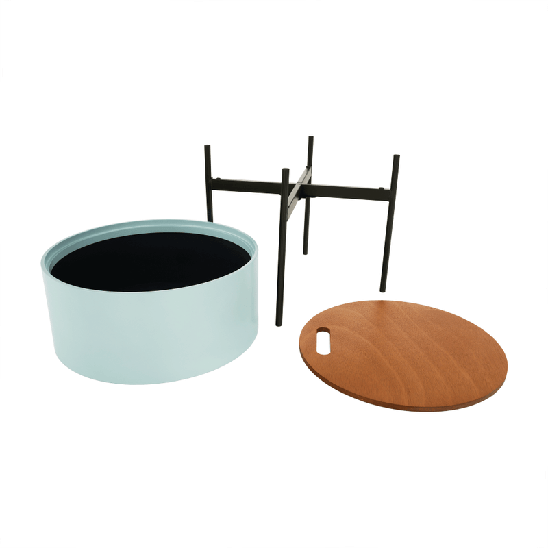 Casa si Gradina - Mobilier - Scaune si fotolii - Tabureti - Taburet cu spatiu de depozitare, neo menta/natural/negru, MOSAI - Infinity.ro