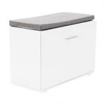 Casa si Gradina - Mobilier - Organizare si depozitare - Bancute - Banca cu pantofar, alb/gri, BOKSA - Infinity.ro