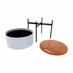 Casa si Gradina - Mobilier - Scaune si fotolii - Tabureti - Taburet cu spatiu de depozitare, gri/natural/negru, MOSAI - Infinity.ro