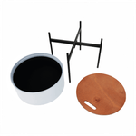 Casa si Gradina - Mobilier - Scaune si fotolii - Tabureti - Taburet cu spatiu de depozitare, gri/natural/negru, MOSAI - Infinity.ro