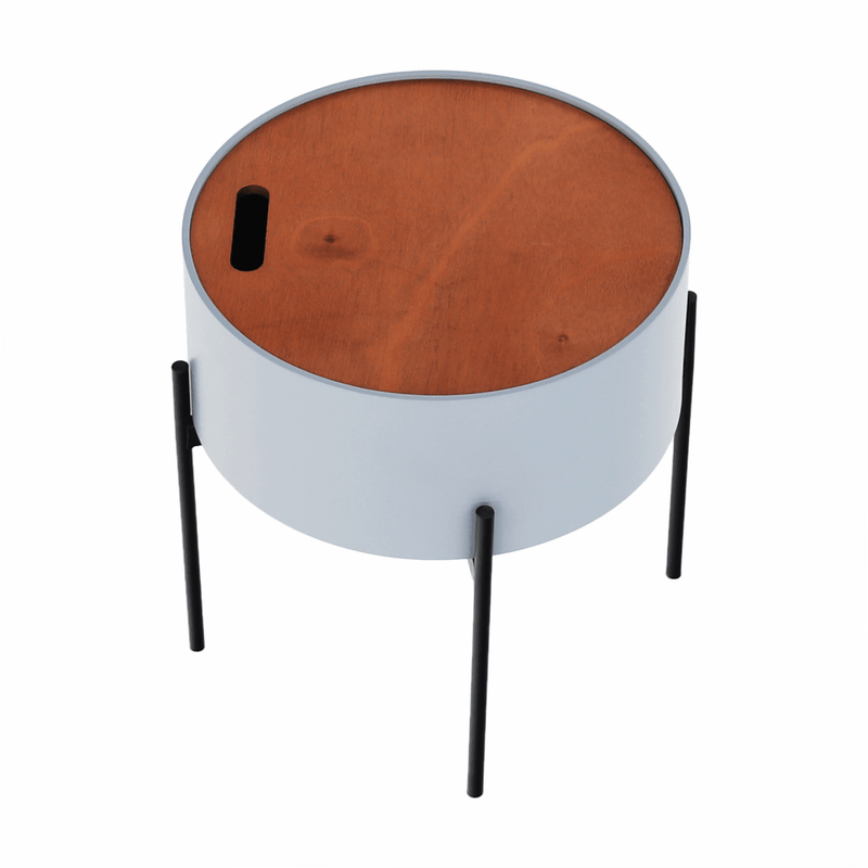 Casa si Gradina - Mobilier - Scaune si fotolii - Tabureti - Taburet cu spatiu de depozitare, gri/natural/negru, MOSAI - Infinity.ro