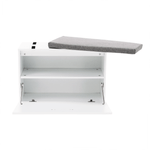 Casa si Gradina - Mobilier - Organizare si depozitare - Bancute - Banca cu pantofar, alb/gri, BOKSA - Infinity.ro