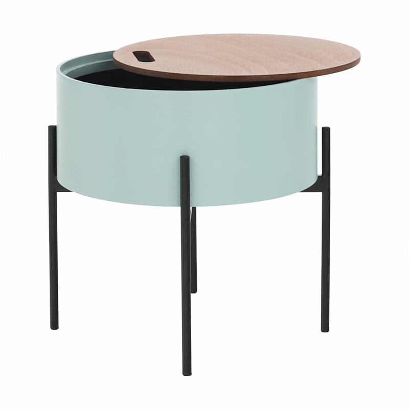 Casa si Gradina - Mobilier - Scaune si fotolii - Tabureti - Taburet cu spatiu de depozitare, neo menta/natural/negru, MOSAI - Infinity.ro